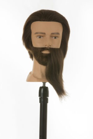 Oefenhoofd Mick – heren met baard, 30cm