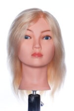 Oefenhoofd Irene blond – 30cm echt haar