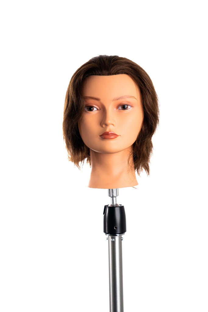 Oefenhoofd Kim – 15cm echt haar