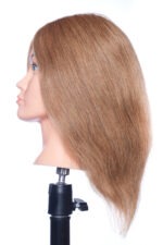 Oefenhoofd Joyce – 30cm echt haar – zijaanzicht